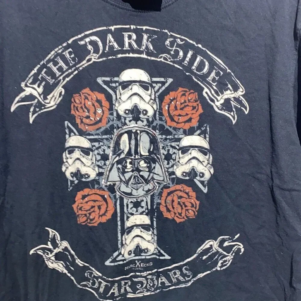 Marc Ecko Cut & Sew Men's Black The Dark Side Star Wars T-Shirt‎ Size XL